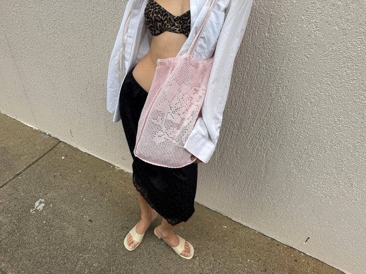 THE ROSE CROCHET BAG - PETAL