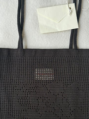 THE ROSE CROCHET BAG - BLACK - 2ND QUALITY
