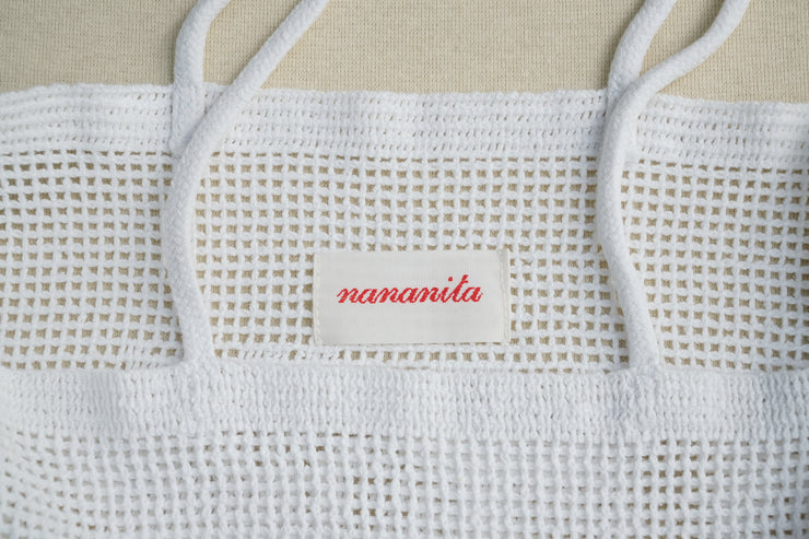 THE ROSE CROCHET BAG - DOVE