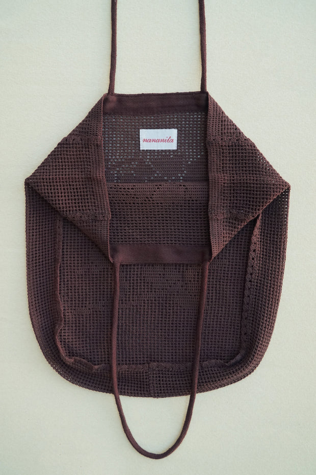 新品未使用 NANANITA クロシェトートバッグ rose bag タグ付き Rose 