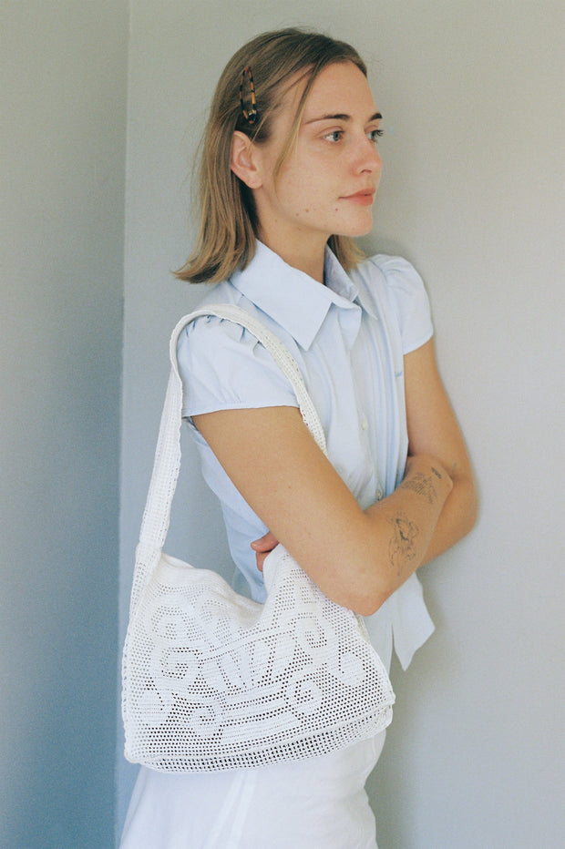 Fountain Crochet Bag - Dove – Nananita