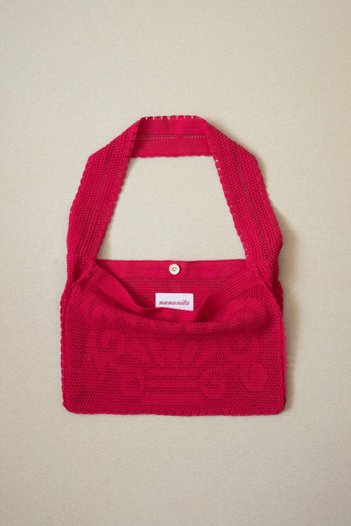 Fountain Crochet Bag - Ruby