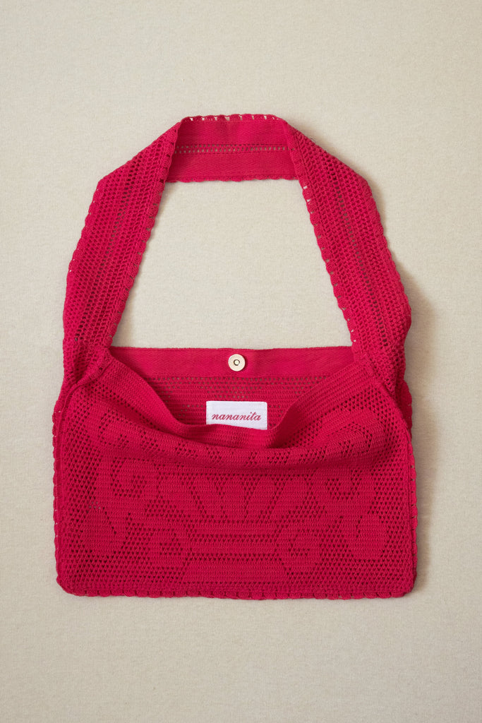 NANANITA FOUNTAIN CROCHET BAG バッグ Fountain Crochet Bag - Ruby – Nananita