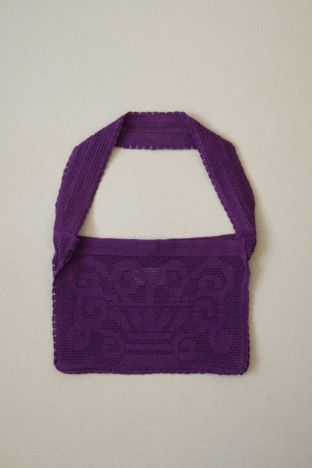 Fountain Crochet Bag - Plum – Nananita