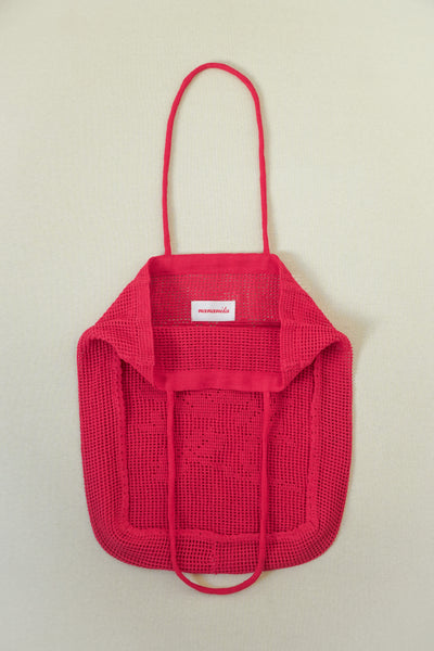 THE ROSE CROCHET BAG - RUBY